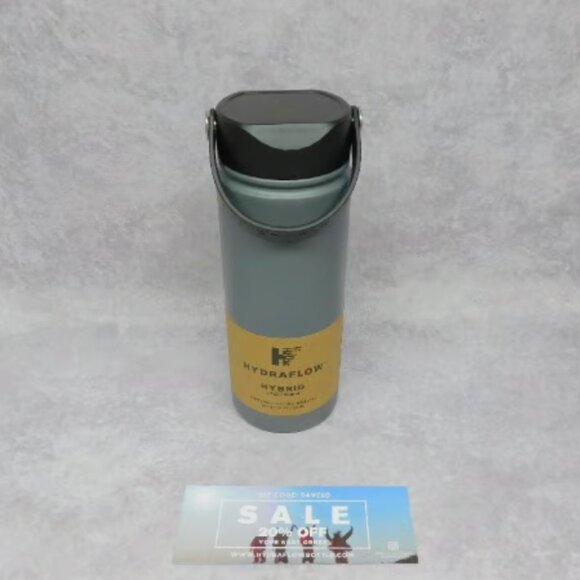 Hydraflow Hybrid Triple Wall Vacuum Insulated Drinking Water Bottle 17 oz Gray - Picture 1 of 4